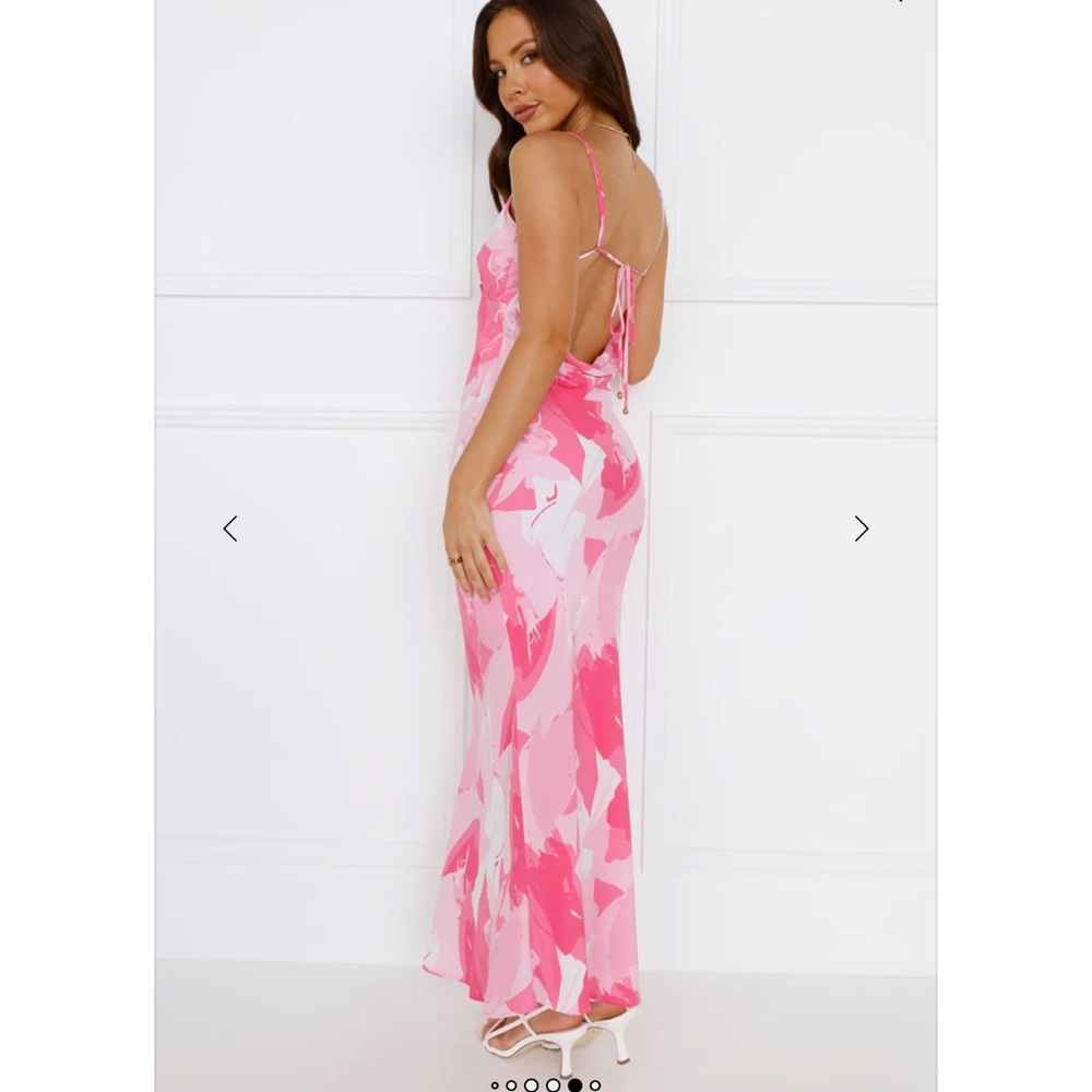 Hello Molly NWT SOFT MUSIC MAXI DRESS PINK - Picture 5 of 5